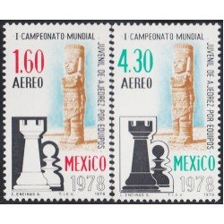 Mexico A- 481/82 1978 Campeonato mundial juvenil de Ajedrez MNH Mexico A- 481/82 1978 Campeonato mundial juvenil de Ajedrez MNH