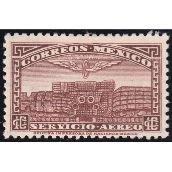 Mexico A- 61 1934/35 Templo de Quetzalcoalt MH Mexico A- 61 1934/35 Templo de Quetzalcoalt MH
