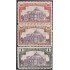 Mexico A- 49/51 1933 Palacio de Bellas Artes Congreso Internacional de Estadística MH