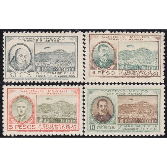 Mexico A- 155/58 1946 IV Centenario de la fundación de Zacatecas MH Mexico A- 155/58 1946 IV Centenario de la fundación de Zacatecas MH