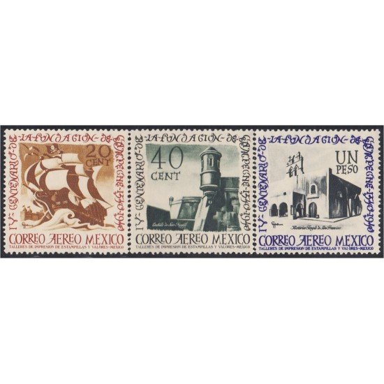 Mexico A- 101/03 1940 4º Centenario de la Villa de Campeche MH