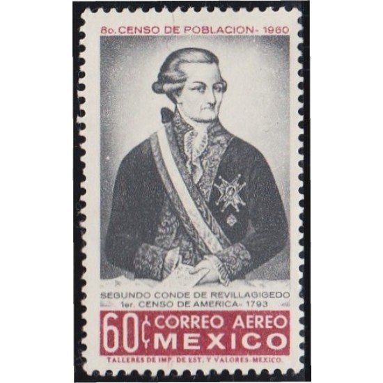 Mexico A- 218 1960 Segundo Conde de Revillavigedo MH Mexico A- 218 1960 Segundo Conde de Revillavigedo MH