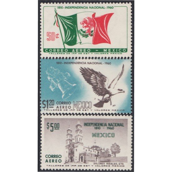 Mexico A- 211/13 1960 150 Años Independencia Nacional MH Mexico A- 211/13 1960 150 Años Independencia Nacional MH