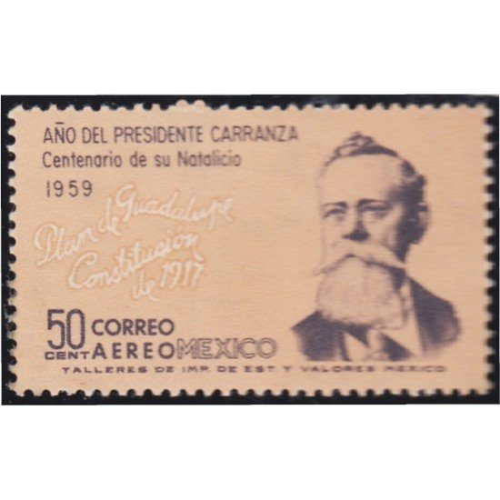 Mexico A- 208 1960 Año del presidente Carranza MH Mexico A- 208 1960 Año del presidente Carranza MH