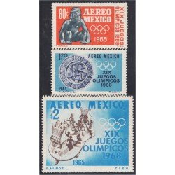 Mexico A- 261/63 1965 XIX Juegos olímpicos MH Mexico A- 261/63 1965 XIX Juegos olímpicos MH