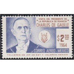 Mexico A- 244 1964 Presidente Charles de Gaulle MH Mexico A- 244 1964 Presidente Charles de Gaulle MH