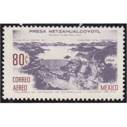 Mexico A- 254 1965 Presa Netzahualcoyotl sin goma Mexico A- 254 1965 Presa Netzahualcoyotl sin goma