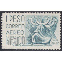 Mexico A- 183K 1953/56 Puebla Danza de la Media Luna sin goma Mexico A- 183K 1953/56 Puebla Danza de la Media Luna sin goma