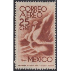 Mexico A- 133 1944 Filigrane B Correo Aéreo sin goma Mexico A- 133 1944 Filigrane B Correo Aéreo sin goma