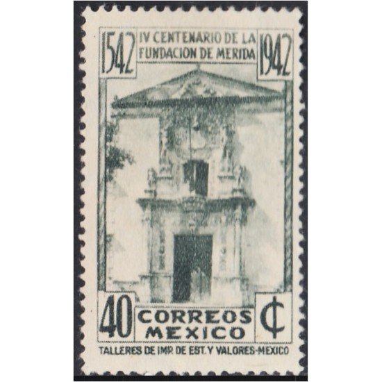 Mexico A- 111a 1942 IV Centenario de la Fundación de Mérida sin goma sin sb Mexico A- 111a 1942 IV Centenario de la Fundación de Mérida sin goma sin sb