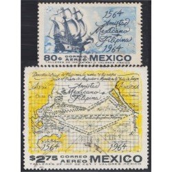 Mexico A- 252/53 1964 Amistad México - Filipinas usados Mexico A- 252/53 1964 Amistad México - Filipinas usados