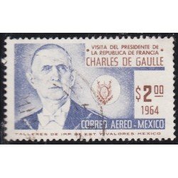 Mexico A- 244 1964 Presidente Charles de Gaulle usados Mexico A- 244 1964 Presidente Charles de Gaulle usados