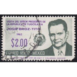 Mexico A- 238 1963 Josip Broz Tito usados Mexico A- 238 1963 Josip Broz Tito usados