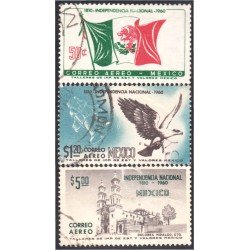 Mexico A- 211/13 1960 150 Años Independencia Nacional usados