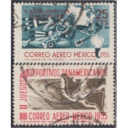 Mexico A- 189/90 1955 II Juegos deportivos Panamericanos usados Mexico A- 189/90 1955 II Juegos deportivos Panamericanos usados