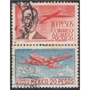Mexico A- 162/63 1947 Emilio Carranza Avión usados
