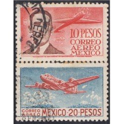 Mexico A- 162/63 1947 Emilio Carranza Avión usados Mexico A- 162/63 1947 Emilio Carranza Avión usados