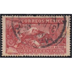 Mexico A- 68A 1934/35 Popocatepetl Caballero Águila usado Mexico A- 68A 1934/35 Popocatepetl Caballero Águila usado