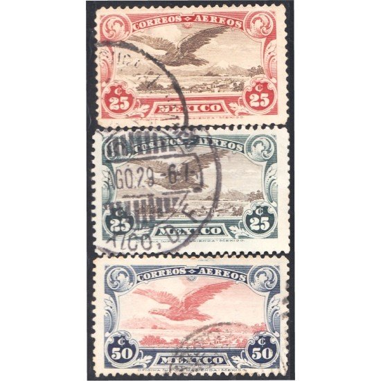Mexico A- A 2/4 1927/28 Águila Pájaro Birdusados Mexico A- A 2/4 1927/28 Águila Pájaro Birdusados