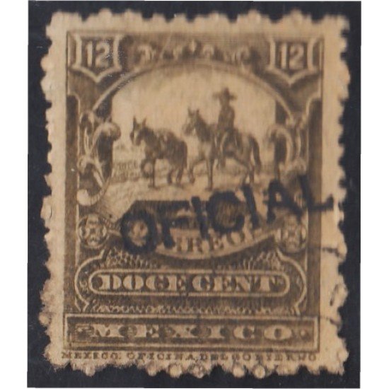 México Servicio Oficial 13aC 1895/98 Mensajero montado usados México Servicio Oficial 13aC 1895/98 Mensajero montado usados