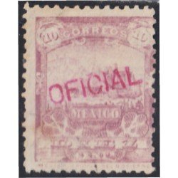 México Servicio Oficial 12B 1895/98 Oficina de correos usado