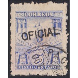 México Servicio Oficial 11A 1895/98 Estataua de Cuauhtemoc usados