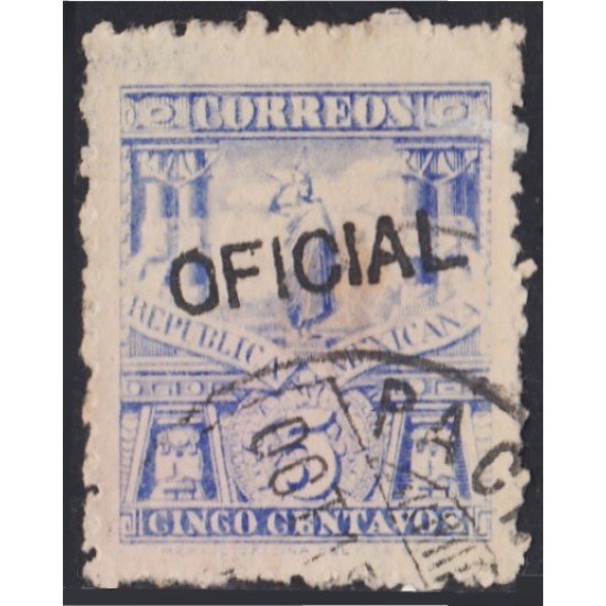 México Servicio Oficial 11A 1895/98 Estataua de Cuauhtemoc usados México Servicio Oficial 11A 1895/98 Estataua de Cuauhtemoc usados