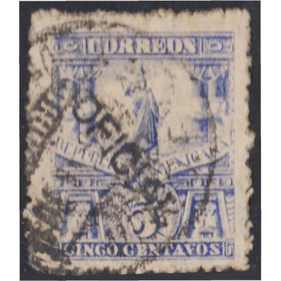México Servicio Oficial 11aD 1895/98 Estataua de Cuauhtemoc usados México Servicio Oficial 11aD 1895/98 Estataua de Cuauhtemoc usados