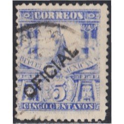 México Servicio Oficial 11aC 1895/98 Estataua de Cuauhtemoc usados