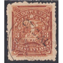 México Servicio Oficial 9B 1895/98 Correo a pie usados