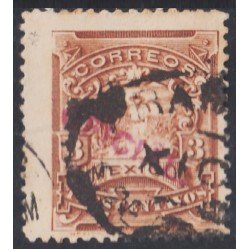 México Servicio Oficial 9A 1895/98 Correo a pie usados México Servicio Oficial 9A 1895/98 Correo a pie usados