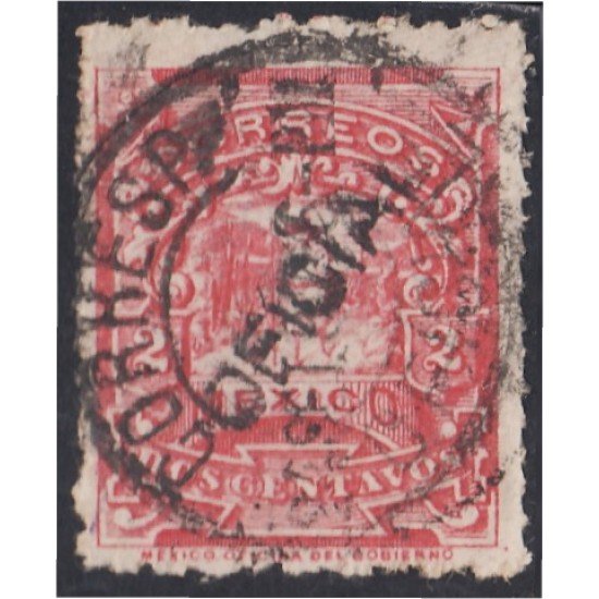 México Servicio Oficial 8A 1895/98 Correo a pie usados México Servicio Oficial 8A 1895/98 Correo a pie usados
