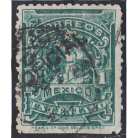 México Servicio Oficial 7A 1895/98 Correo a pie usados México Servicio Oficial 7A 1895/98 Correo a pie usados