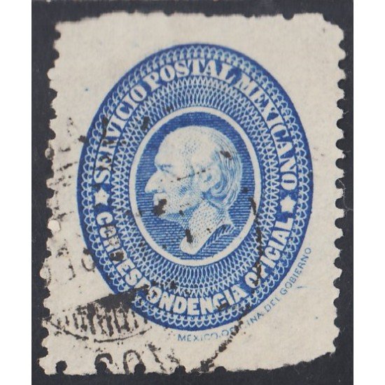 México Servicio Oficial 5b 1894 Miguel Hidalgo usados México Servicio Oficial 5b 1894 Miguel Hidalgo usados