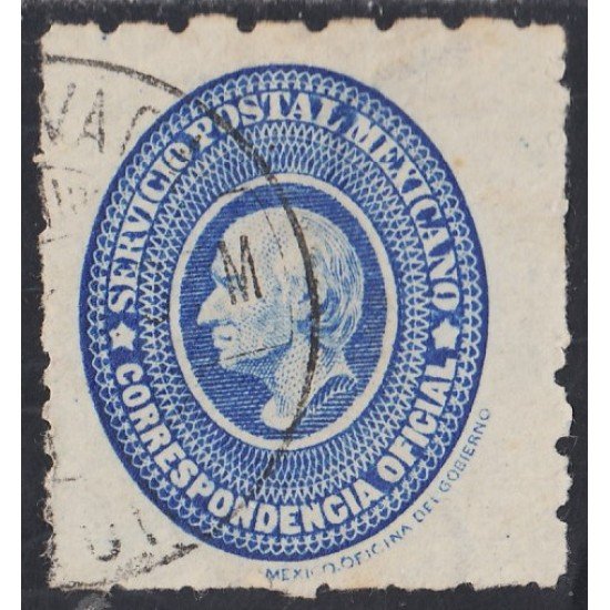 México Servicio Oficial 5a 1894 Miguel Hidalgo usados México Servicio Oficial 5a 1894 Miguel Hidalgo usados