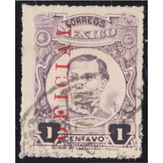 México Servicio Oficial 91 1920/23 Ignacio Zaragoza usados México Servicio Oficial 91 1920/23 Ignacio Zaragoza usados