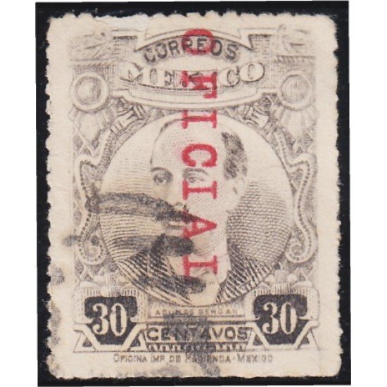 México Servicio Oficial 87 1916 Aquiles Serdán usados México Servicio Oficial 87 1916 Aquiles Serdán usados