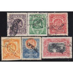 México Servicio Oficial 30/34A 1903 Escudos Shields usados