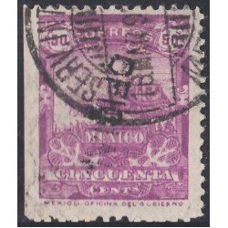 México Servicio Oficial 16A 1895/98 Oficina de correos usados