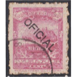 México Servicio Oficial 15aD 1895/98 Oficina de correos usados