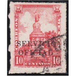 México Servicio Oficial 135 1932/34 Monumento de Cuauhtemoc  usados