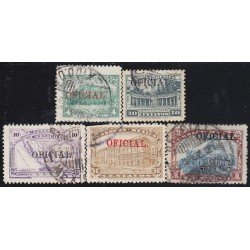 México Servicio Oficial 121/25 1925/31 Timbres de 1923/24 usados