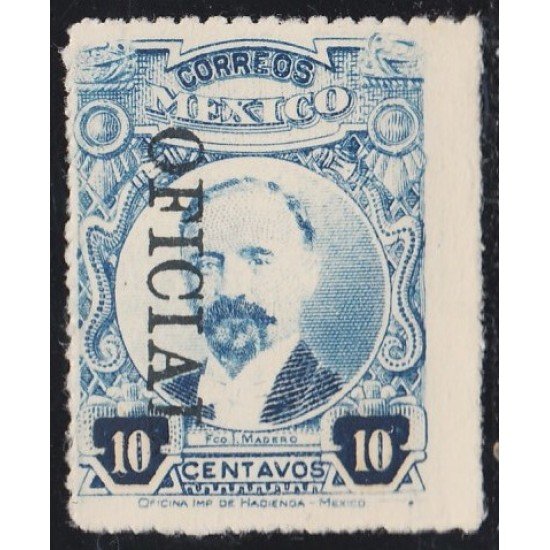 México Servicio Oficial 104a 1920/23 Francisco Madero MNH México Servicio Oficial 104a 1920/23 Francisco Madero MNH