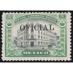 México Servicio Oficial 90 1916 Hotel de los Postes de México MNH México Servicio Oficial 90 1916 Hotel de los Postes de México MNH