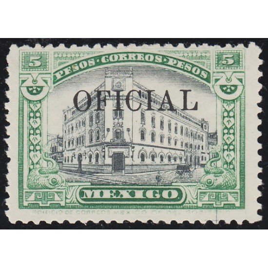 México Servicio Oficial 90 1916 Hotel de los Postes de México MNH México Servicio Oficial 90 1916 Hotel de los Postes de México MNH