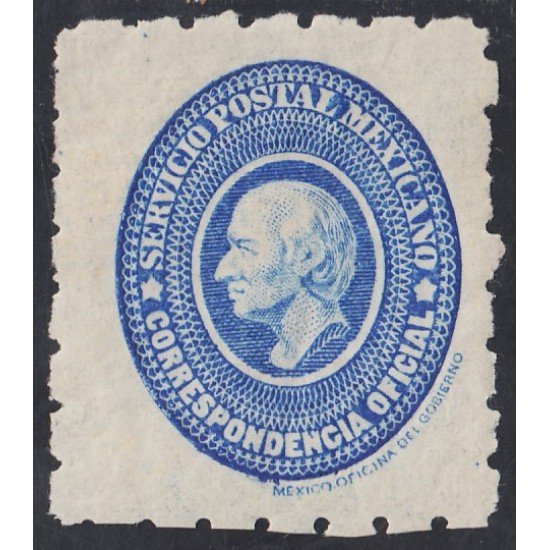 México Servicio Oficial 5a 1894 Miguel Hidalgo MNH México Servicio Oficial 5a 1894 Miguel Hidalgo MNH