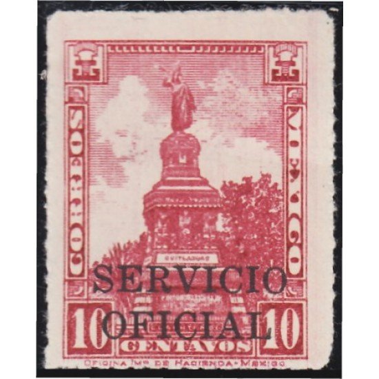 México Servicio Oficial 135 1932/34 Monumento de Cuauhtemoc MH México Servicio Oficial 135 1932/34 Monumento de Cuauhtemoc MH