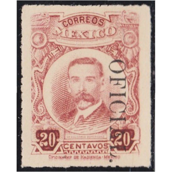 México Servicio Oficial 105 1920/23 Belisario Dominguez MH México Servicio Oficial 105 1920/23 Belisario Dominguez MH