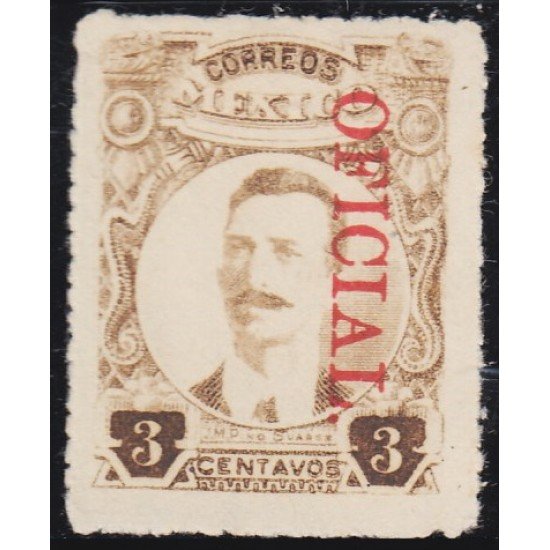 México Servicio Oficial 101a 1920/23 José María Pino Suárez MH México Servicio Oficial 101a 1920/23 José María Pino Suárez MH