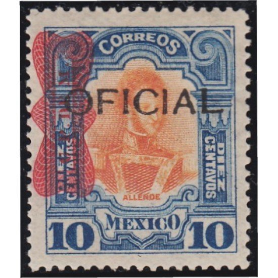 México Servicio Oficial 59 1911/17 Ignacio Allende MH México Servicio Oficial 59 1911/17 Ignacio Allende MH